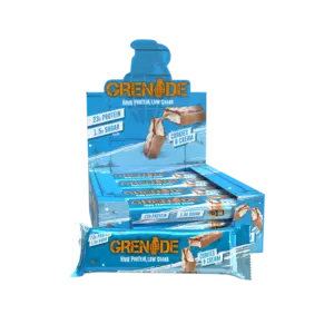 Grenade Protein Bar 60G (12 Bar) - Cookies & Cream جرينيد بروتين بار كوكيز اند كريم 60 غم 