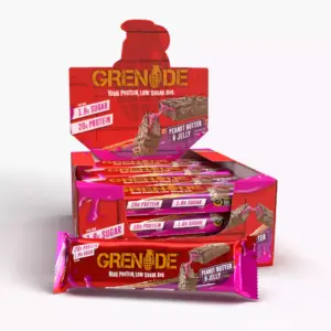 Grenade Protein Bar 60G (12 Bar) – Peanut Butter & Jelly