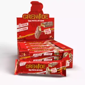 Grenade Protein Bar 60G (12 Bar) – Peanut Nutter جرينيد بروتين بار 60غ (12 بار) - بينات ناتر