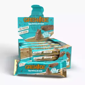 Grenade Protein Bar 60G (12 Bar) - Choco Chip Salted Caramel جرينيد بروتين بار 60غ (12 بار) - كاراميل مملح