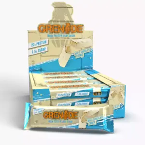 Grenade Protein Bar 60G (12 Bar) – White chocolate cookie جرينيد بروتين بار 60غ (12 بار) - وايت تشوكوليت كوكي
